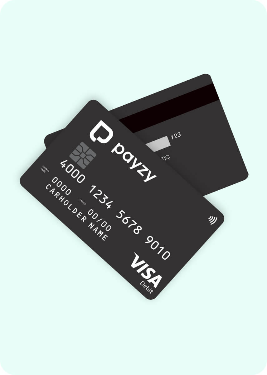 Φυσική Payzy Visa χρεωστική κάρτα